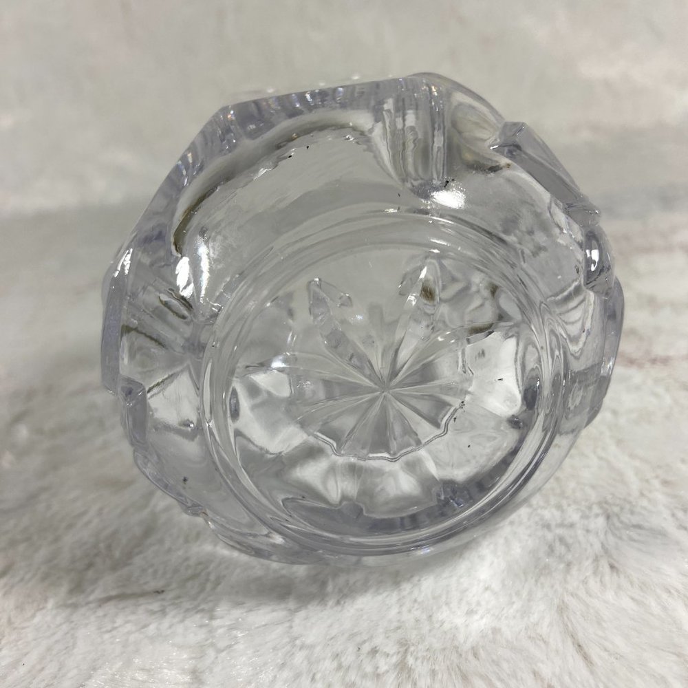 Mikasa Festive Poinsettia Votive Candleholder Crystal Cut Glass - Picture 4 of 9